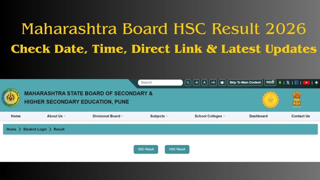 Maharashtra Board HSC Result 2026 Check Date, Time, Direct Link & Latest Updates