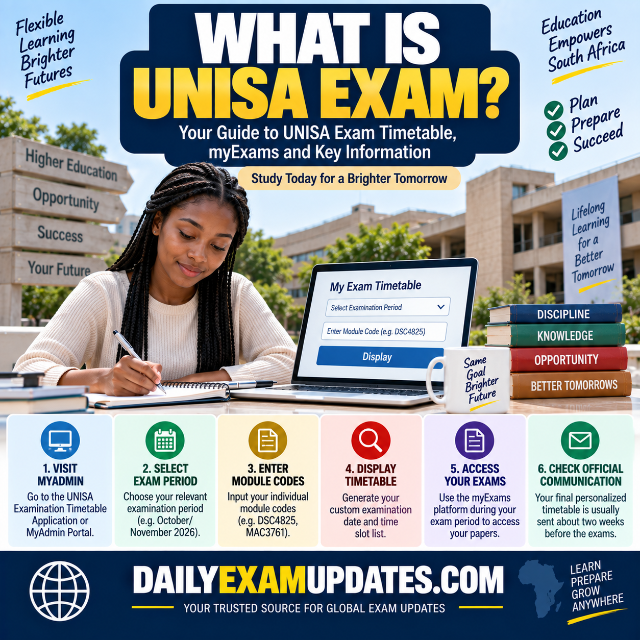 What Is UNISA Exam? How to Check UNISA Exam Timetable and Access Exams