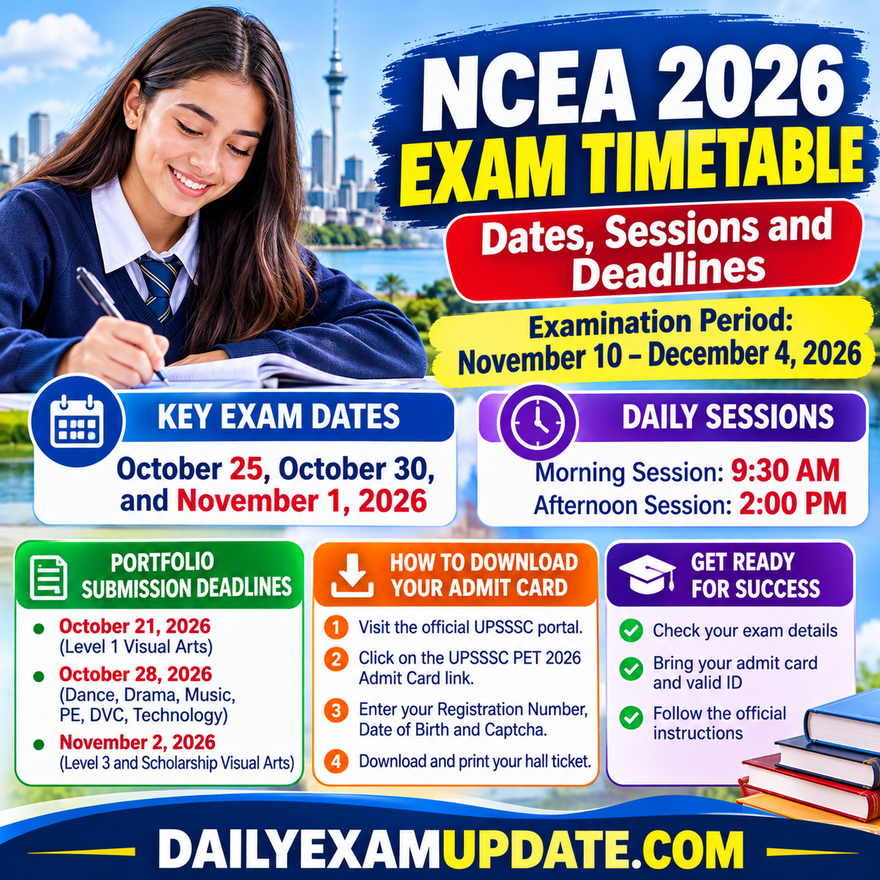 NCEA 2026 Exam Timetable Check Dates, Sessions and Submission Deadlines